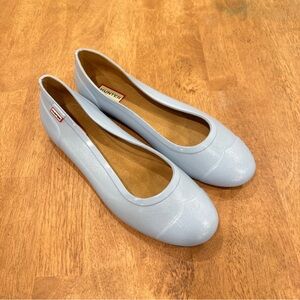 Hunter Light Blue Flats Womens 10